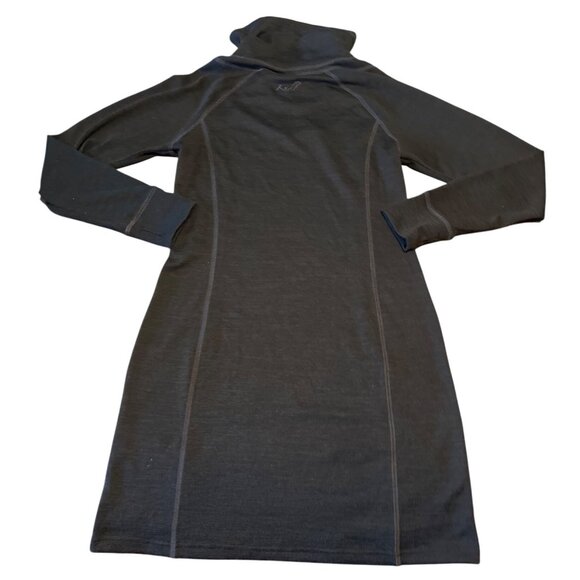 Kuhl Lea Cowel Neck Long Sleeve Heathered Gray Sweater Dress Size Small - Picture 2 of 8